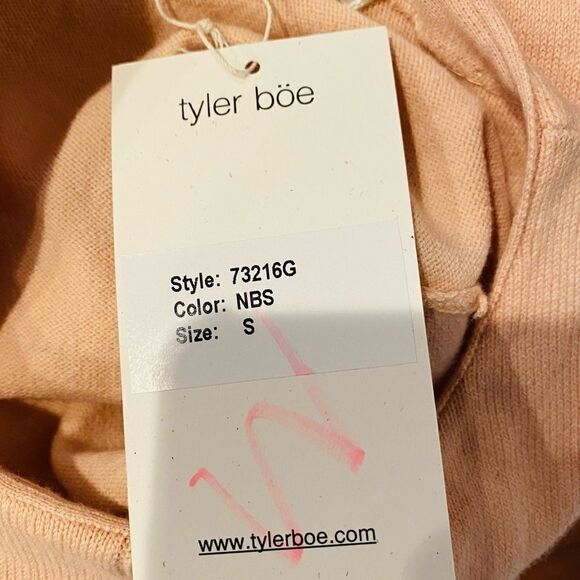 Tyler Boe Peach Cindy Inverted-Pleat A-Line Dress Size Small - Picture 6 of 6